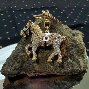 Fancy Horse Rhinestone Fashion Key Chain
